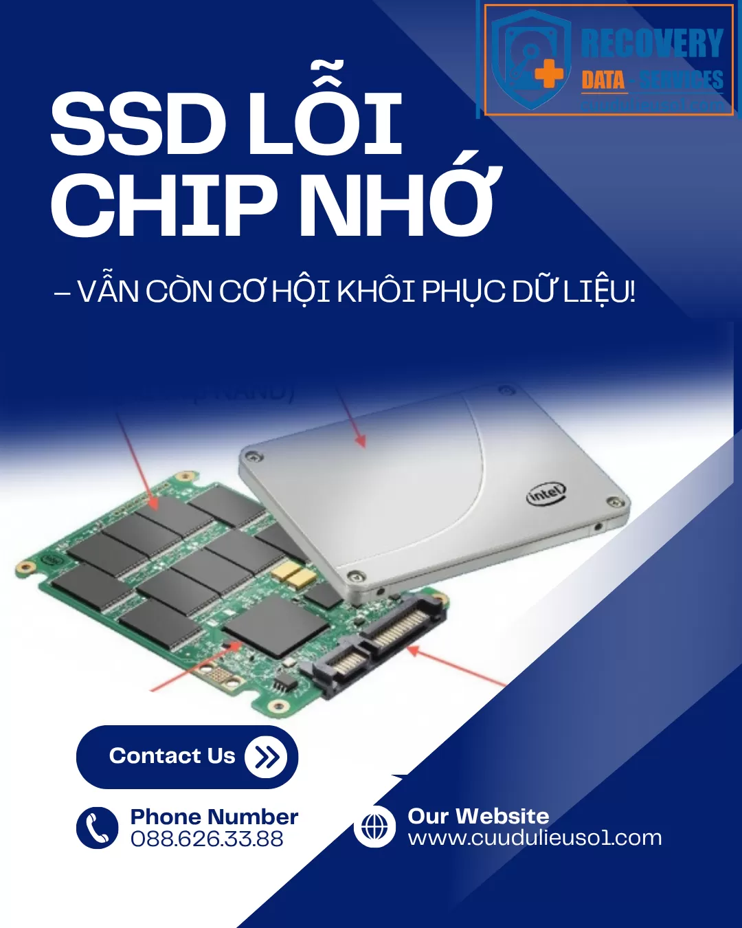SSD LỖI CHIP NHỚ – VẪN CÒN CƠ HỘI KHÔI PHỤC DỮ LIỆU!