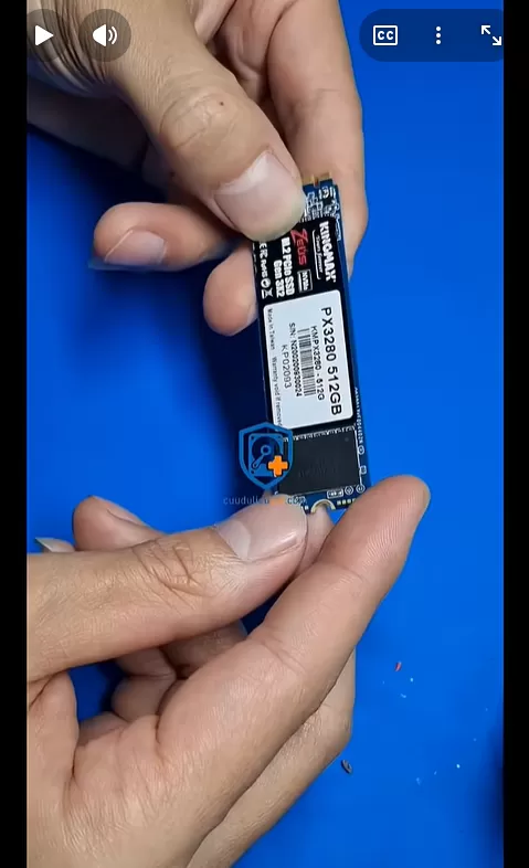 Cứu dữ liệu thành công SSD Kingmax 512GB lỗi  không nhận
