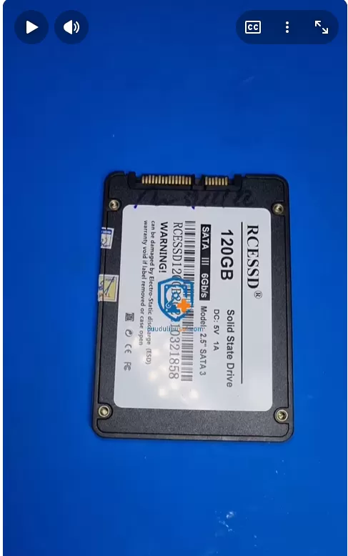 KHÔI PHỤC DỮ LIỆU SSD RCE 120GB BỊ NGẬP NƯỚC